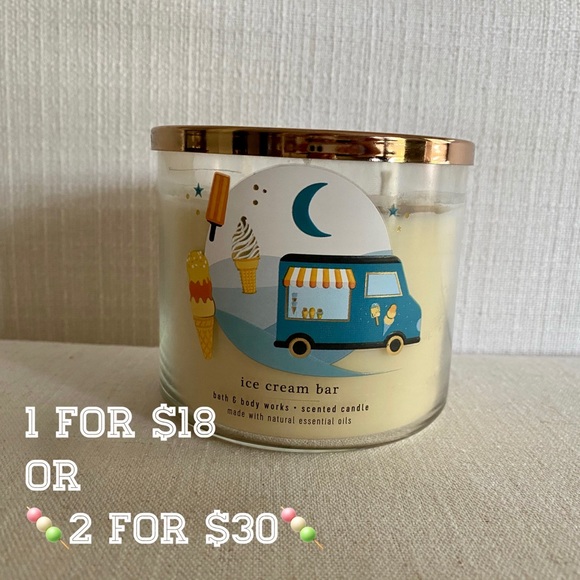 Icecream Bar 3 Wick Candle